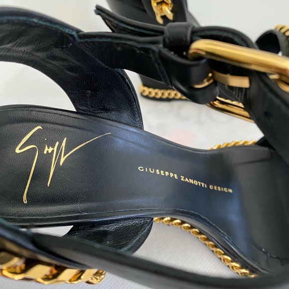 Authentic Giuseppe Zanotti leather wedges, never been used - Picture 6 of 9